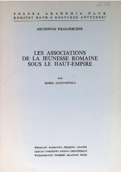 Les associations de la jeunesse Romaine sous le haut empire