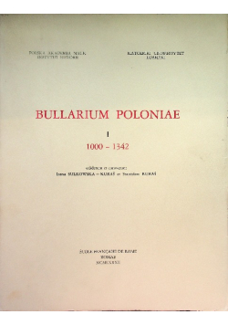 Bullarium Poloniae I 1000-1342