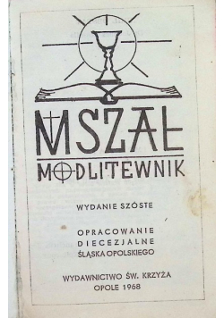 Mszał modlitewnik