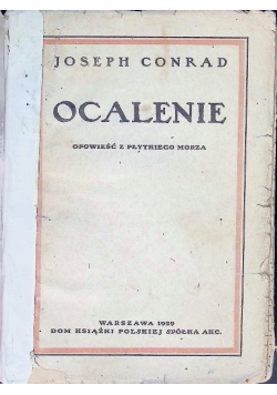 Ocalenie Tom I Część I do III 1929 r.