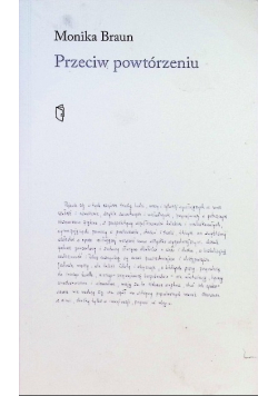 Przeciw powtórzeniu