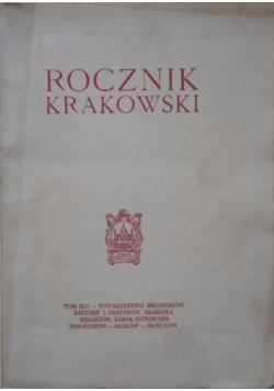 Rocznik Krakowski Tom XLV