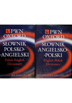 Wielki słownik angielsko polski PWN Oxford Tom I i II