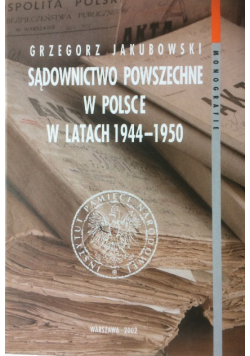 Sądownictwo powszechne w Polsce w latach 1944-1950