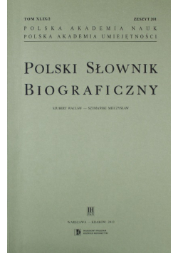 Polski słownik biograficzny Zeszyt 206