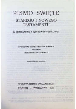Pismo Święte Starego i Nowego Testamentu
