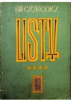 Św Grzegorz Listy Tom 4