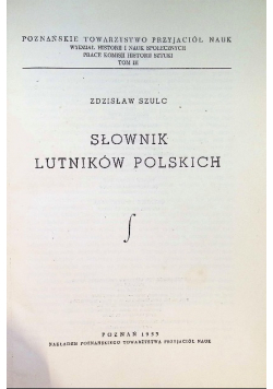 Słownik lutników polskich