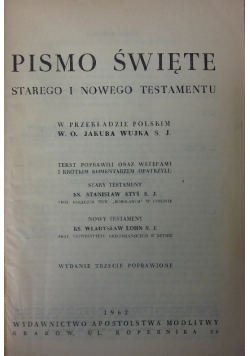 Pismo Święte Starego i Nowego Testamentu