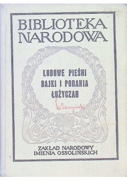 Ludowe pieśni bajki i podania łużyczan