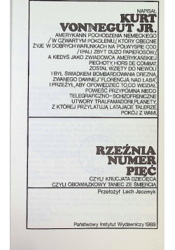 Rzeźnia numer pięć