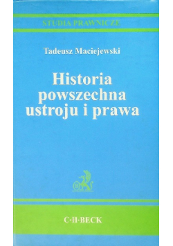 Historia powszechna ustroju i prawa