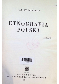 Etnografia polski 1947 r.