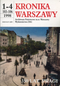 Kronika Warszawy Nr 1 do 4 / 98