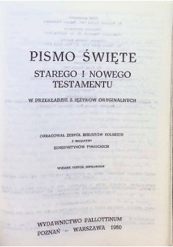 Pismo Święte Starego i Nowego Testamentu