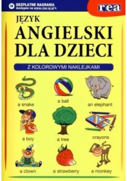 Język angielski dla dzieci z kolorowymi naklejkami