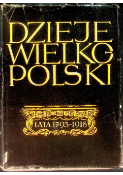 Dzieje Wielkopolski Tom II lata 1793-1918