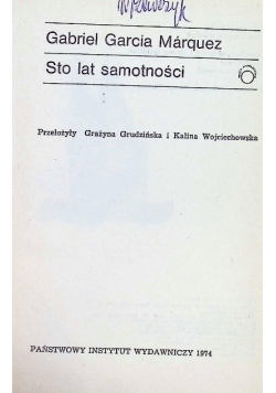 Sto lat samotności