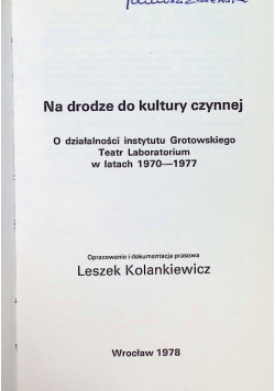 Na drodze do kultury czynnej