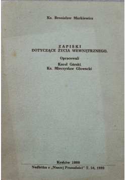 Zapiski dotyczące życia wewnętrznego
