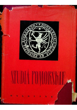 Studia pomorskie Tom I