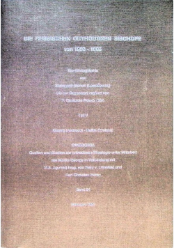 Die russischen orthodoxen Bischofe von 1893 bis 1965