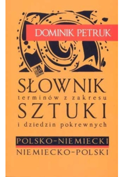 Słownik sztuki polsko niemiecki niemiecko polski
