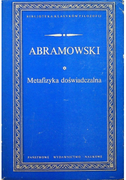 Metafizyka  doświadczalna