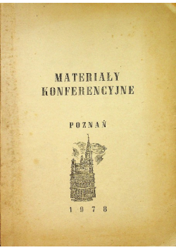 Materiały konferencyjne Poznań