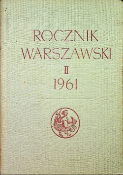 Rocznik Warszawski II 1961