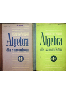 Algebra dla samouków Część I i II