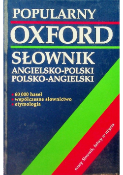 Popularny słownik angielsko - polski polsko - angielski
