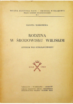 Rodzina w środowisku wiejskim