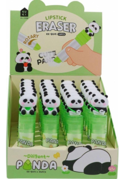 Gumka do ołówka Panda wykręcana (24szt)