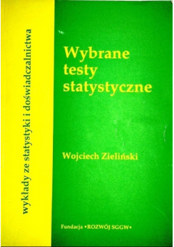 Wybrane testy statystyczne