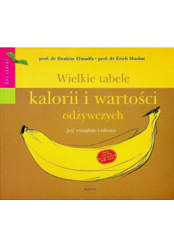 Wielkie tabele kalorii i wartości odżywczych