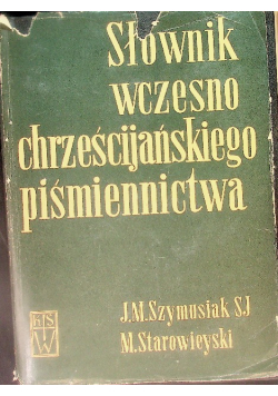 Słownik wczesnochrześcijańskiego piśmiennictwa