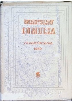 Przemówienia 1959