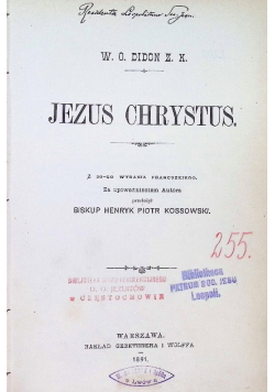 Jezus Chrystus 1891 r.
