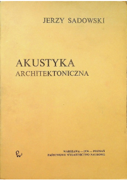 Akustyka architektoniczna