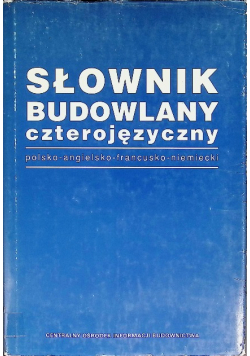 Słownik budowlany czterojęzyczny
