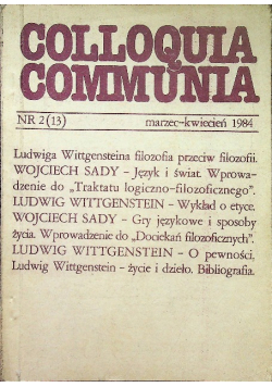 Colloquia Communia Nr 2 (13) / 84