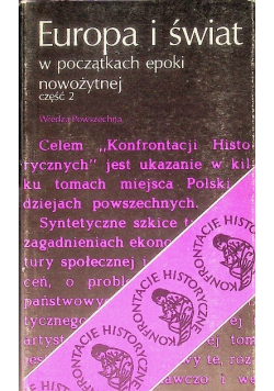 Europa i świat w początkach epoki nowożytnej, Część II