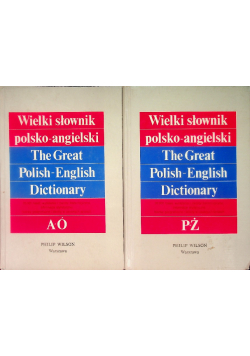 Wielki słownik polsko - angielski Tom 1 i 2