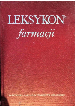 Leksykon farmacji