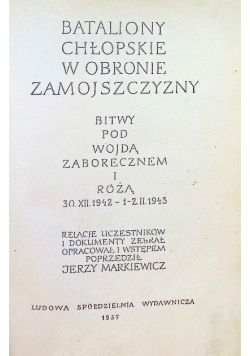 Bataliony chłopskie w obronie Zamojszczyzny