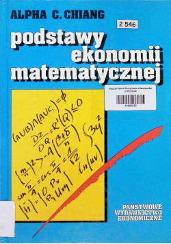 Podstawy ekonomii matematycznej