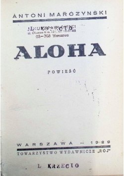 Aloha 1929 r.