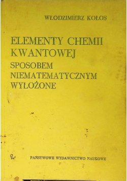 Elementy chemii kwantowej