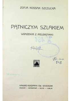 Pątniczym szlakiem 1933r.
